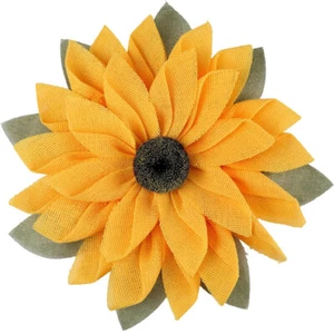 2pc Sunflower Wreath for Front Door 42cm Garland Wall Window Hanging Decorations - Picture 1 of 10