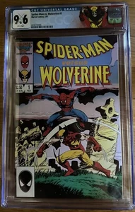 Wolverine vs Spiderman #1 CGC 9,6 casi nuevo+ 1987 Death of Ned Leeds etiqueta personalizada Wolv - Imagen 1 de 2