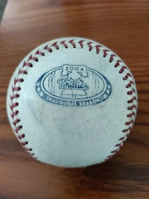 2004 Inaugural Season Philadelphia Phillies Game Used OMLB Baseball - Image 1 of 4