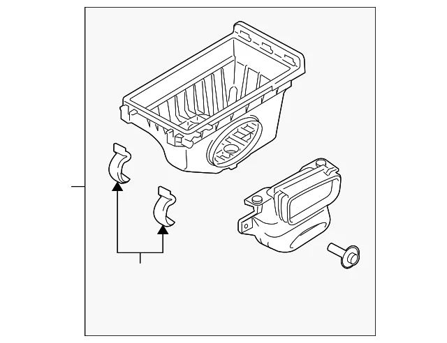 Ford 2010-2019 original - carrocería purificadora de aire AA5Z-9A600-B Foto 1 de 3