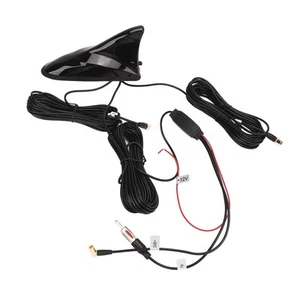 ▪⊹12V Fin Antenna GPS DAB FM WIFI High Sensitivity 5m Cable Length Radio - Zdjęcie 1 z 12