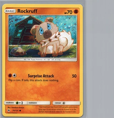 Rockruff | 75/131 Common | SM - Forbidden Light | NM - Image 1 of 2