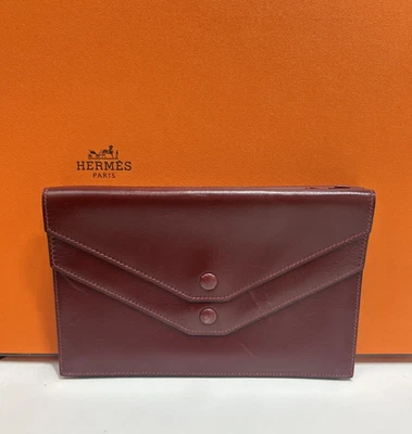 HERMES Bolso de Mano Estilo CARTERA VINTAGE Caja Extravagante CUERO Kelly Birkin Bufanda Foto 1 de 4