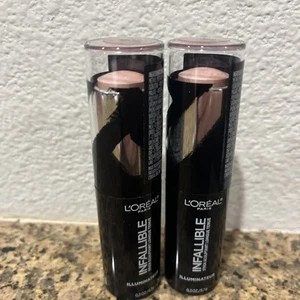Lot Of 2 L'OREAL 41 Slay In Rose Infallible Longwear Shaping Stick Highlighter - Picture 1 of 3