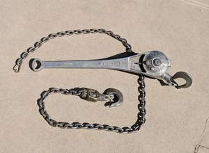 A.B. Chance 1 Ton Chain Hoist Winch Come-A-Long Rigging GREAT CONDITION - Picture 1 of 9