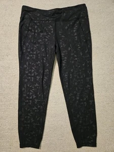 Sweaty Betty All Day 7/8 Leggings Black Gray Geometric US 14 XL Workout Yoga - Picture 1 of 9