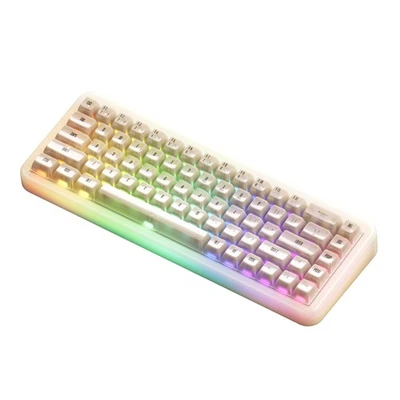 YU01 Mechanical Gaming Keyboard with Transparent Keycaps, RGB Backlit, Hot Sw... - Image 1 of 2