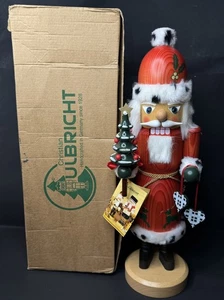 SN Seiffener Nussknacker Santa Nutcracker With Gold Bell Germany 15” - Picture 1 of 10