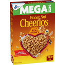 Honey Nut Cheerios, Heart Healthy Gluten Free Breakfast Cereal, Mega Size, 27.2