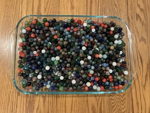 VTG MARBLE LOT All Sizes & Colors! 12 LBS + Mostly Solid - Picture 1 of 7