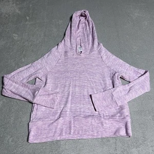 Athleta Girl Hoodie Girls XL Purple Thumb Hole Pullover Modal Blend Activewear - Picture 1 of 6