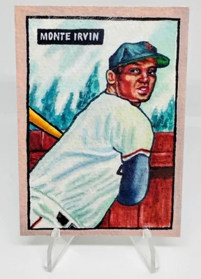 Caja de zapatos Topps Treasures MONTE IRVIN 1951 2025 Bowman impresión corta Gigantes B51-8 SP Foto 1 de 2