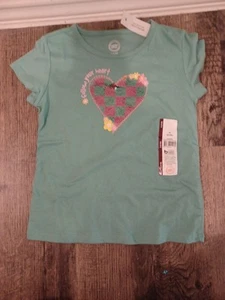 Wonder Nation Girls Short Sleeve Sequence Heart T-Shirt Size S 6-6X - Picture 1 of 2