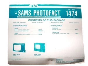 Sams Photofact 1474 - Picture 1 of 1