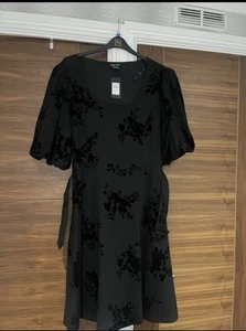 Ladies Black Dress Size 16 Great For Any Event Very Stylist And Classy - Picture 1 of 2
