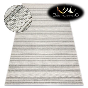 MODERN flat-woven RUGS 'JERSEY' strucrural grey durable easy to clean lines - Picture 1 of 11