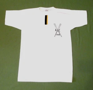 NOS Vtg 1950~60's  Champion Runner Tag AIC BOAT ROLLING CLUB T-Shirt Sz  L 42-44 - Picture 1 of 18