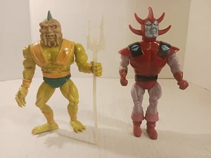 Lotto di 2 figurine vintage Neptul, Overlord Blackstar 1983 Galoob. Originale - Foto 1 di 9