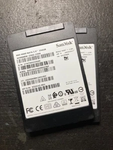 (LOT of 2) SanDisk X600 256GB 2.5" 7mm Slim SSD SD9SB8WQ-256G Excellent Health - Picture 1 of 2
