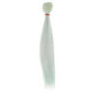 25x100cm Hochtemperatur lange Haarperücke für BJD Mädchen Puppe Herstellung weiß