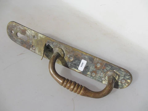 Antique Brass Door Handle Thumb Latch Lock Old Barn Gate Vintage Cover