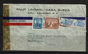 Colombia - WWII Censor Cover to USA - 091017 - Picture 1 of 2