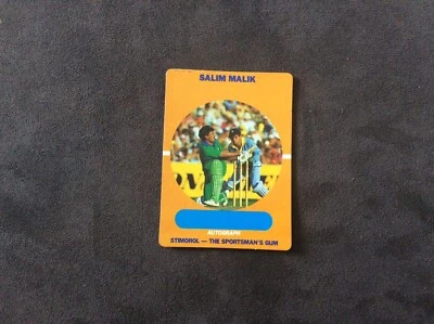 1989 PBL Stimoral Cricket 1989/90 Card # 67 Salim Malik - image 1 of 2