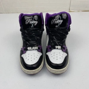 Pastry Glam Pie Glitter Womens High Top Sneakers Size 6 Purple/Black/White - Foto 1 di 8