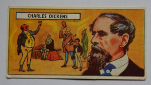 CHARLES DICKENS LYONS MAID 1966 FAMOUS PEOPLE VINTAGE TRADE CARD,