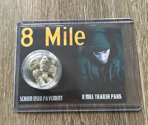 Recuerdos de Eminem Detroit Michigan exhibición de reliquias de concreto usado con pantalla de 8 millas - Imagen 1 de 6