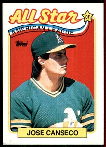 1989 Topps All Star Jose Canseco D Oakland Athletics #401