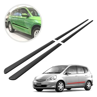 für HONDA JAZZ 2002-2008 5DR HB SEITENSCHUTZLEISTEN SEITEN TÜRLEISTEN SCHWARZ - Bild 1 von 4
