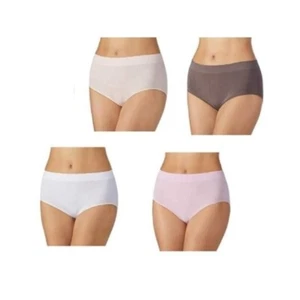 NIB Carole Hochman Women Seamless Brief 4-Pack Panties Colors Size M $70 AA220 - Picture 1 of 1