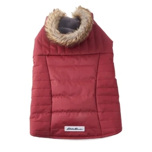Eddie Bauer PET Chinook Hooded Parka by PetRageous Designs! NEW BURGUNDY SMALL - Picture 1 of 4