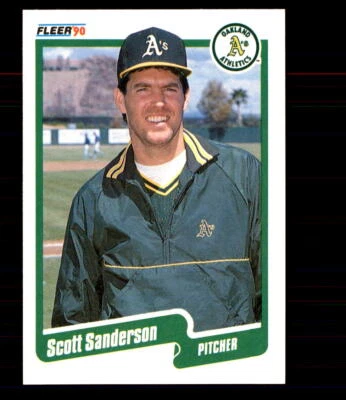 1990 Fleer Update #U-118 Scott Sanderson Oakland Athletics - Image 1 of 2