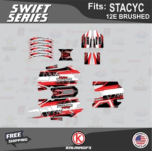 Kit de gráficos para STACYC 12E cepillado rojo rápido - Imagen 1 de 6