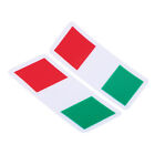 Universal Italian Flag Style Emblem Badge Sticker Adhesive Car Decal Waterproof