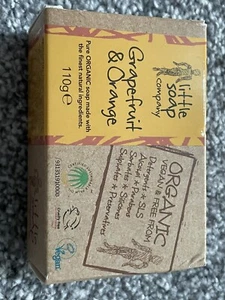 12 x Little Soap Company Organic Soap Bar with Grapefruit Orange Citrus (110g)*