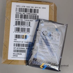 HP EG1200FDNJT 726480-001 1.2TB 10K 6G SAS SC HARD DRIVE G8 G9 0B28485 - Picture 1 of 9