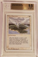 Mtg: REVISED EDITION BGS GEM MINT 9.5 - ISLAND SANCTUARY - Rare,  Very Nice!