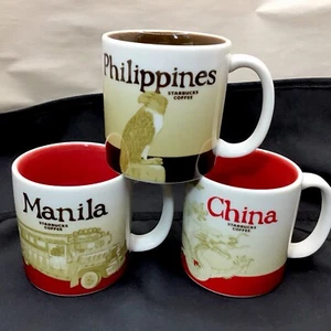 (3) Taza de café espresso Starbucks Demitasse mini 3 oz China Filipinas Manila - Imagen 1 de 11