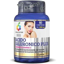 OPTIMA ACIDO IALURONICO 60 COMPRESSE PURO INTEGRATORE CON VITAMINA C COLLAGENE