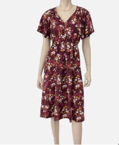 Isabel Maternity by Ingrid & Isabel Burgundy Floral Maternity Dress Size S NWT - Picture 1 of 6