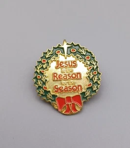 Prendedor coleccionable vintage de Jesús es la razón de la temporada de vacaciones - Imagen 1 de 4