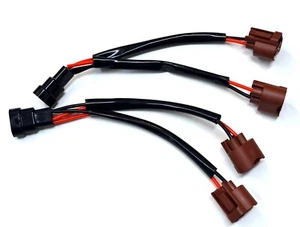 Splitter Wire U 9012 HIR2 Two Harness Head Light Dual Beam Bulb Socket Connector - Picture 1 of 5