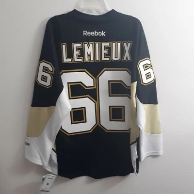 CAMISETA REEBOK NHL PITTSBURGH PENGUINS MARIO LEMIEUX NEGRA PREMIER TALLA GRANDE Foto 1 de 2