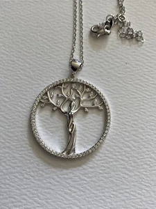 925 Sterling Silber Lebensbaum Anhänger Halskette für Damen - Bild 1 von 8