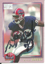 Bill Brooks Buffalo Bills/ Boston University Personally Autographed Card