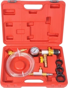 Cooling System Coolant Vacuum Refilling Purge Gauge Leak Test Tool Kit - Picture 1 of 9