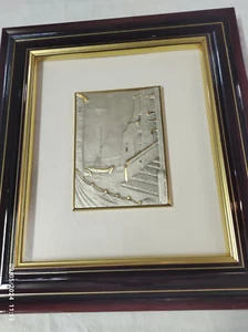 Quadro d'argento 925 sbalzato Mirko's gold - marina - Foto 1 di 6